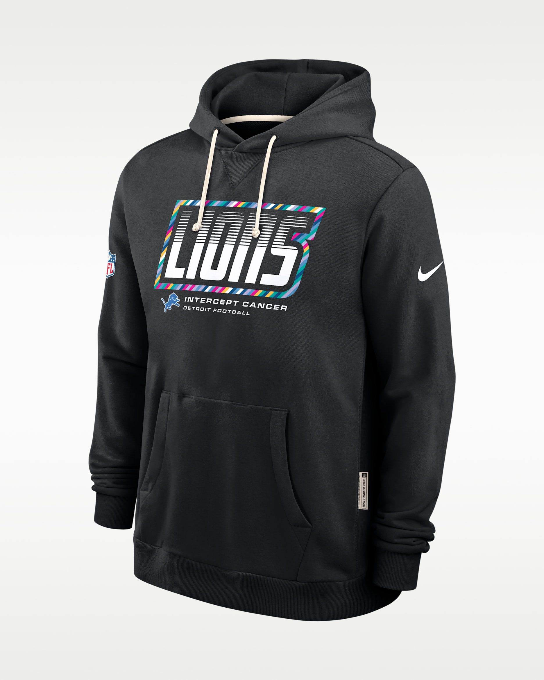 NIKE Lions Vネック プルオーバー XXL 94 Detroit Lions Crucial Catch Sideline Standard Issue Men's Nike Dri